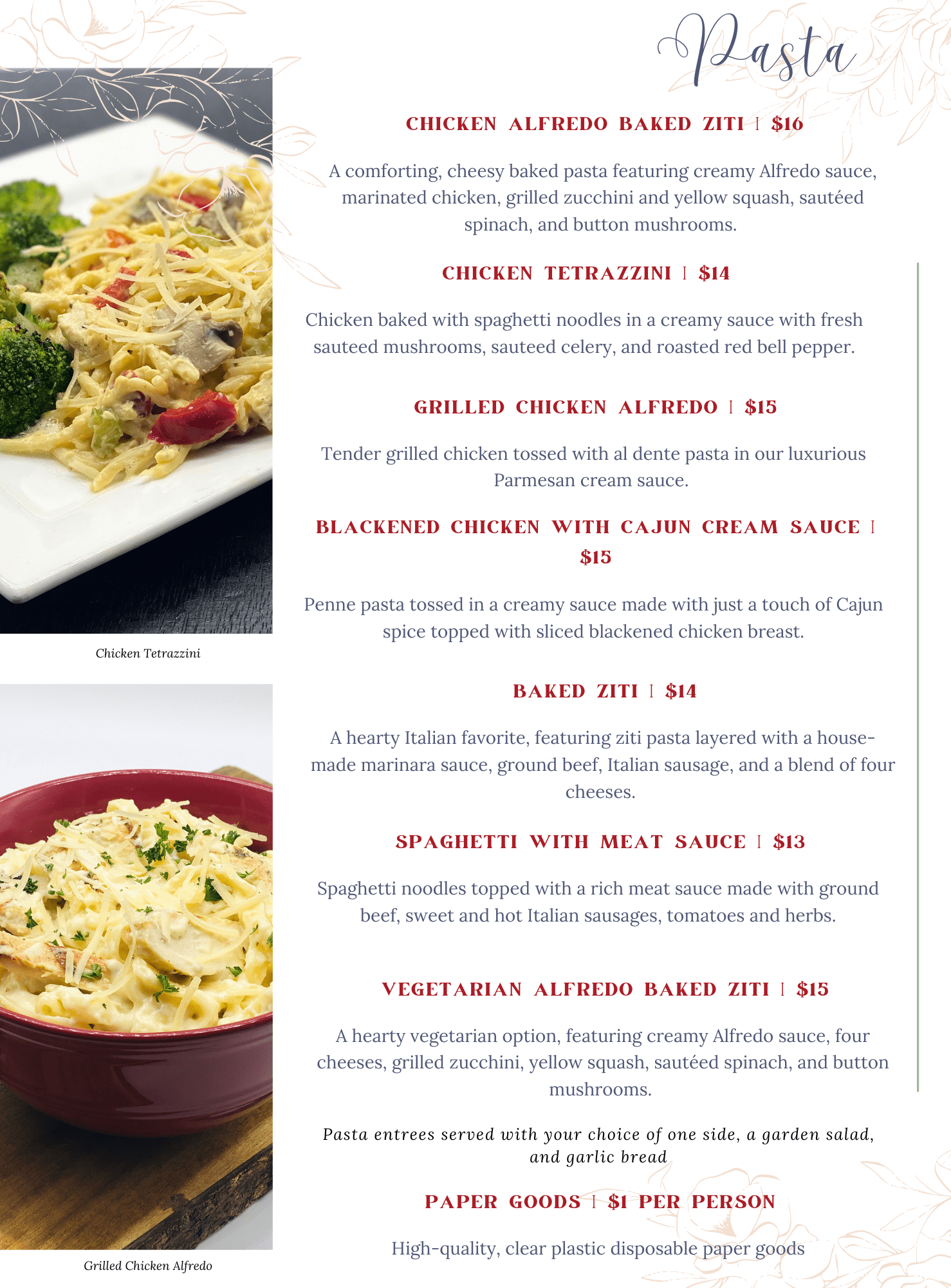 Entrees (4)