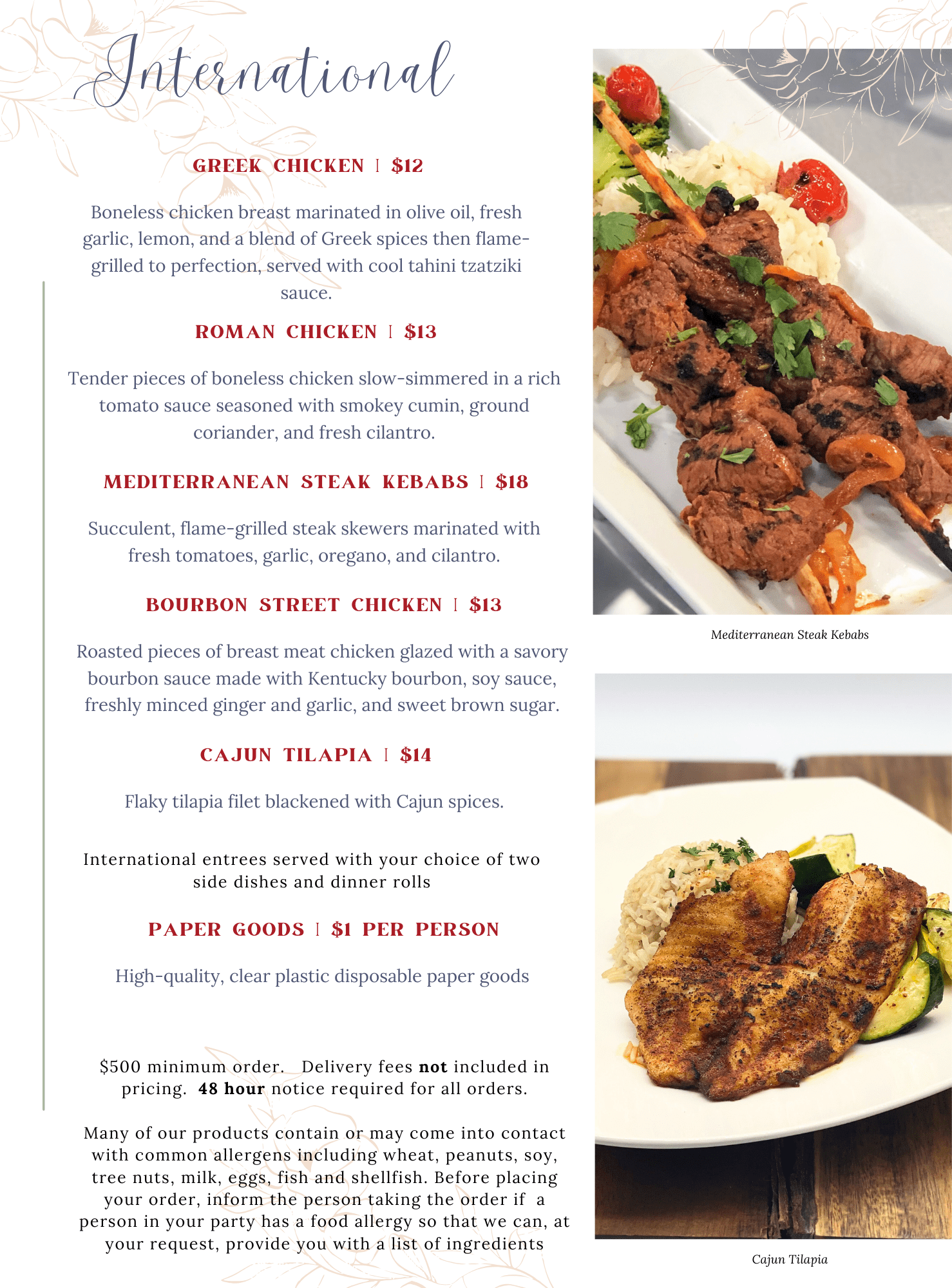 Entrees (5)